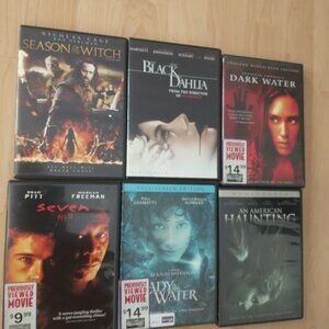 6 HORROR DVDS